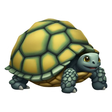 Tartaruga com coração amarelo  sticker