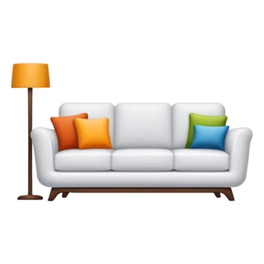 furniture store logo with sofa and chair sticker