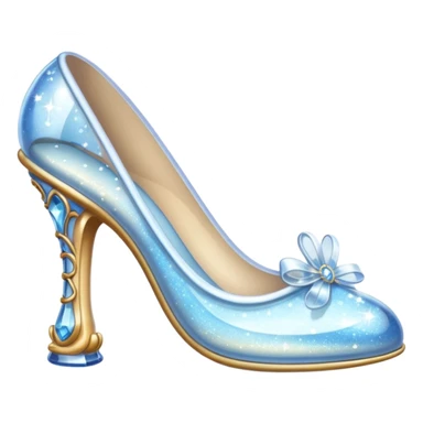 Glass slipper sticker