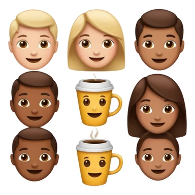 Emojis aesthetic para jovenes amantes del café sticker