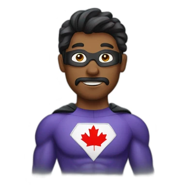 canada man superhero sticker