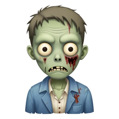 sleepy zombie clerk sticker