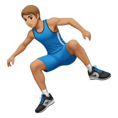 Persona haciendo parkour sticker