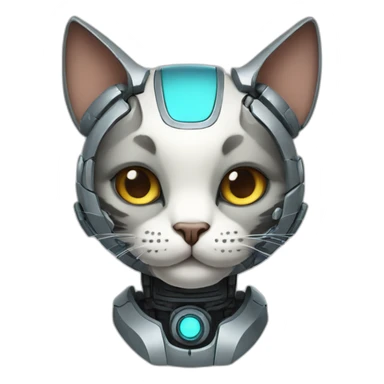 robo cat sticker