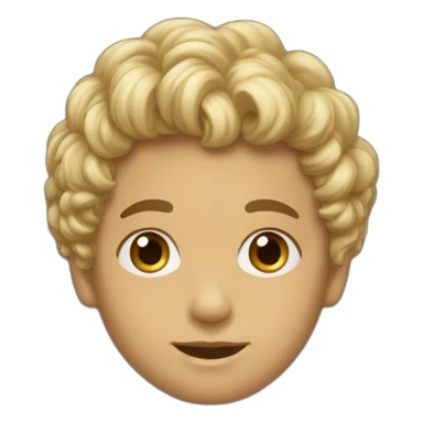 PETIT GARCON CHEUVEUX BOUCLER METISSE sticker