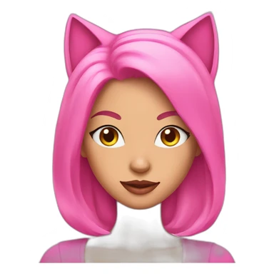 pink catwomen sticker