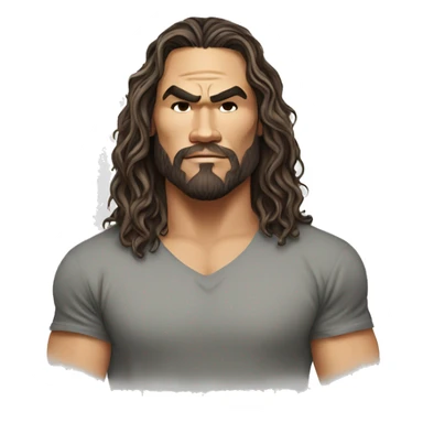 realistic jason momoa wearing tee sticker