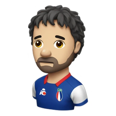 Sad french rugby fan sticker