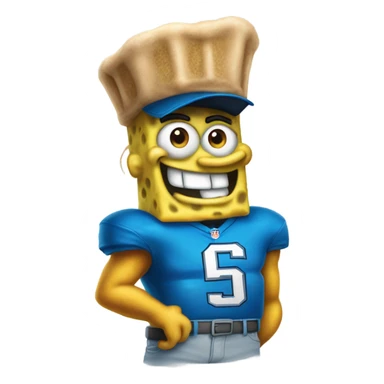 SpongeBob detroit lion sticker