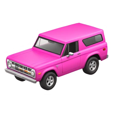 pink bronco car sticker
