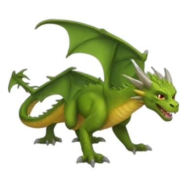 Dragon feu sticker