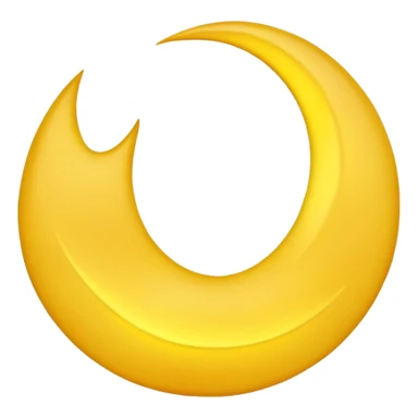 Crescent moon sticker
