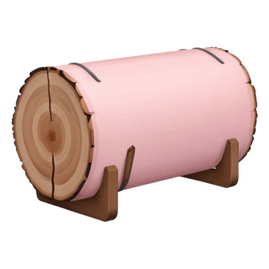 Pale pink log holder  sticker