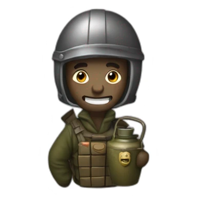 Quatarian with grenade sticker