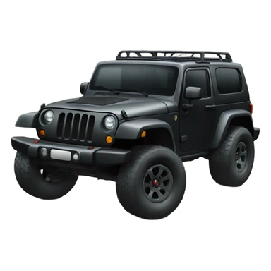 Black jeep trailhawk  sticker
