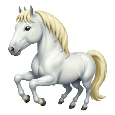 White horse sticker