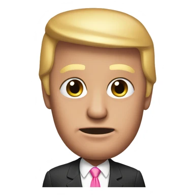 Donald trump with pink nails sticker