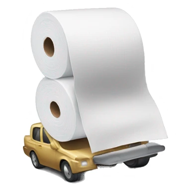 toilet paper car sticker