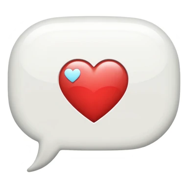 speech bubble with a heart inside sticker