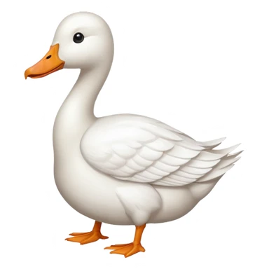white goose sticker