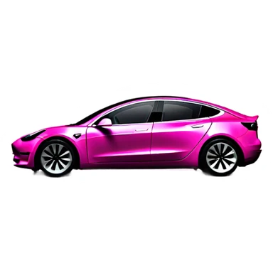 pink intensive color tesla morel 3 sticker