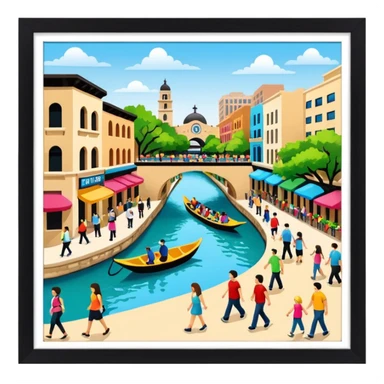 rivewalk san antonio sticker