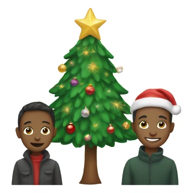 Christmas card sticker