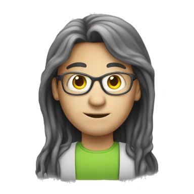teacher, alien, long-haired sticker