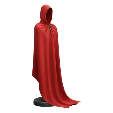 faceless mannequin flapping red cape sticker