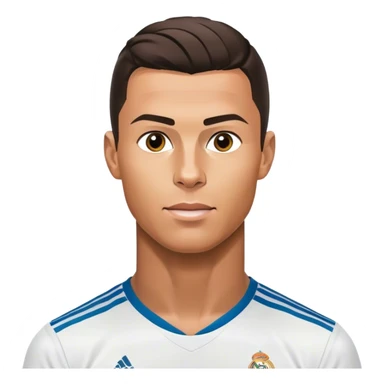 Cristiano Ronaldo in a Real Madrid jersey. sticker