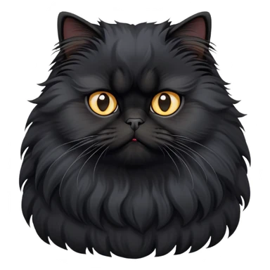 Black Persian Cat sticker
