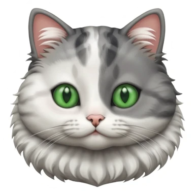 a cute cat with puffer sticker