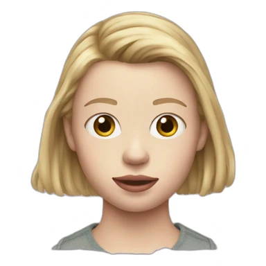 blonde Mia Goth sticker