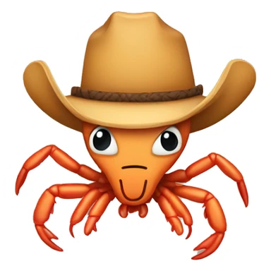 Cowboy shrimp  sticker