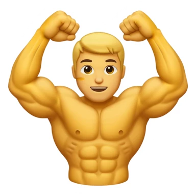Flexed biceps sticker