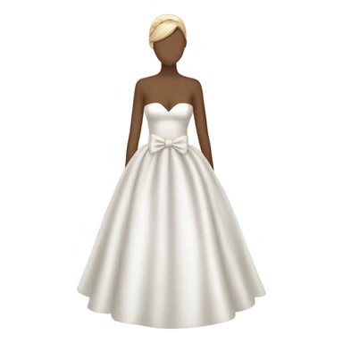 Wedding dress with bow  sticker