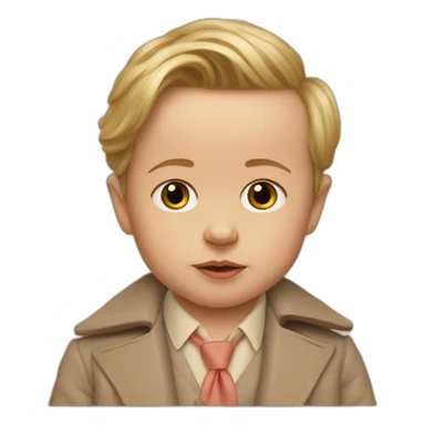 baby Wes Anderson sticker
