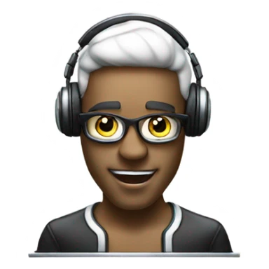 dj chasing after a platinum music plaque sticker