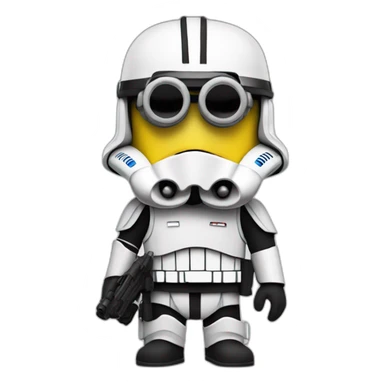 Minion stormtrooper sticker