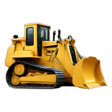A bulldozer giving birth sticker