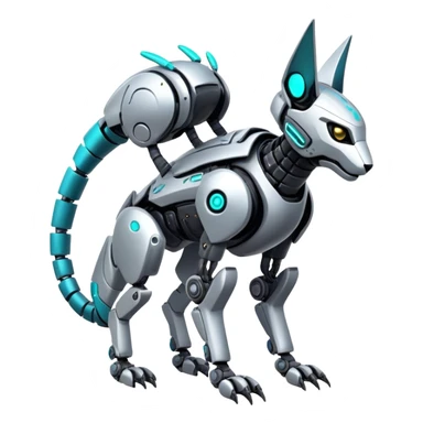 Modern Futuristic Cyborg-Vernid-Trico-Protogen-Robot-species by LiLaiRa full body sticker