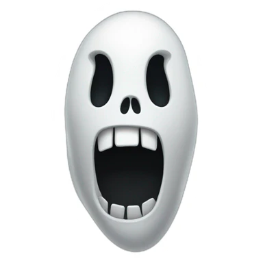 Ghost face scream sticker