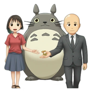 totoro withs saitama  sticker