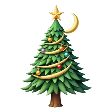 müslüman çam ağacı sticker