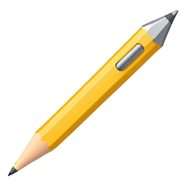 yellow pencil with sharpened point sticker