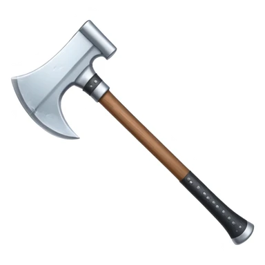 Axe with snow sticker