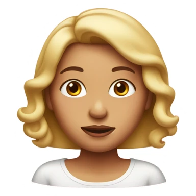  woman blush cheeks sticker