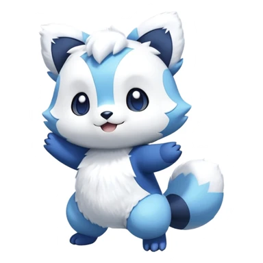 Shiny Meowstic-Oshawott-Hybrid (Full body) sticker