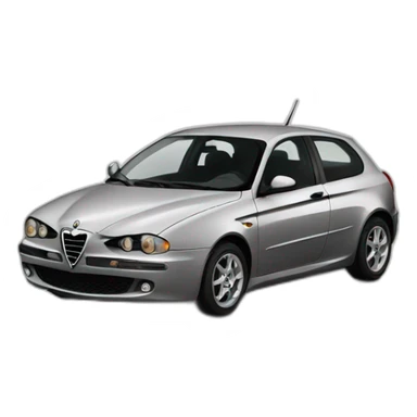 Alfa Romeo 147 negro sticker