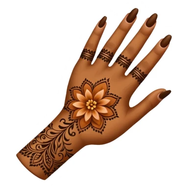 Henna hand sticker
